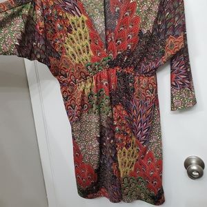 Retro psychedelic print dress size medium